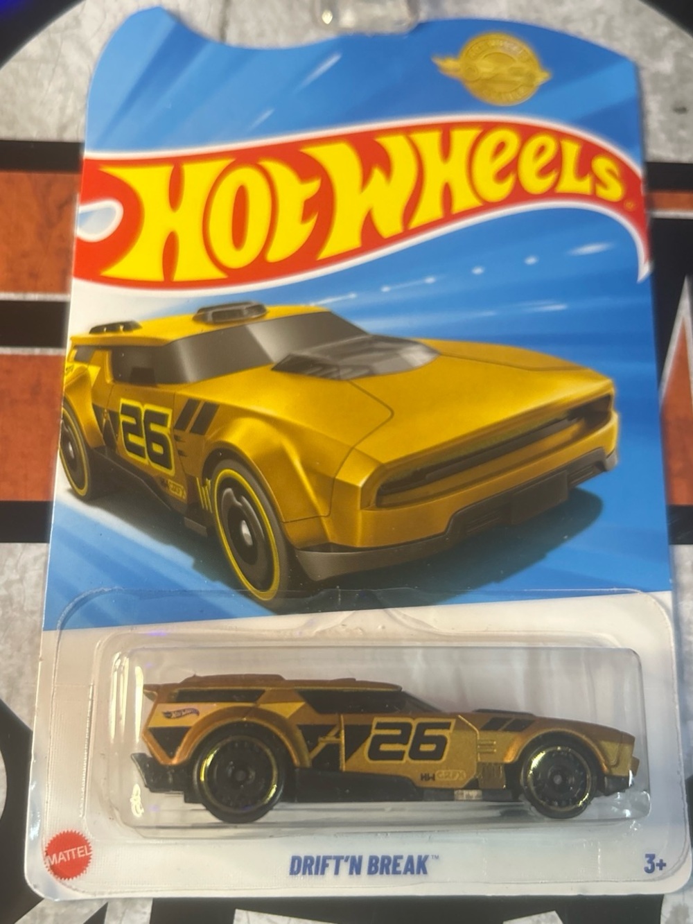 Hot Wheels Drift'n Break Die-Cast Toy Car - Gold